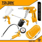 Tolsen 5 Piece Air Tools Suction Spray Gun Kit - Tool Market